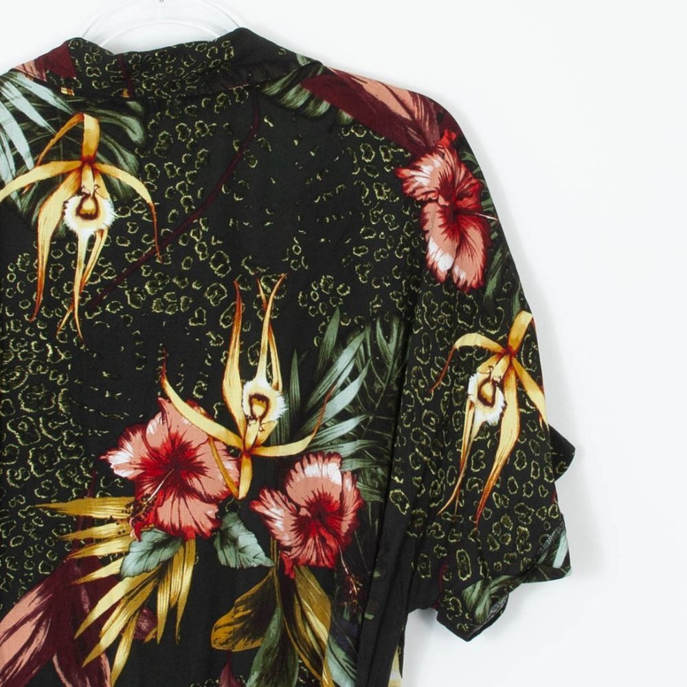 City Chic Phucket Tropical Button Front Floral Shirt Dress Womens Size 18 NWT - Picture 12 of 12